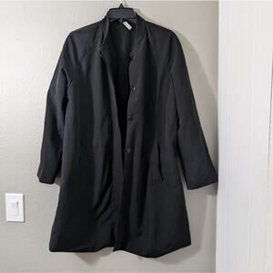 Love In Classic Black Trench Coat